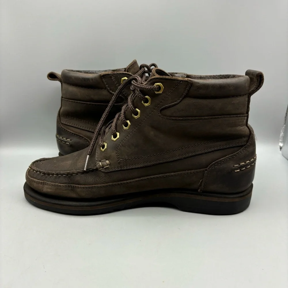 Colorado Amazonas Ankle Boots Men’s Size 8 M Brown Leather Moc Toe Hiking Brazil